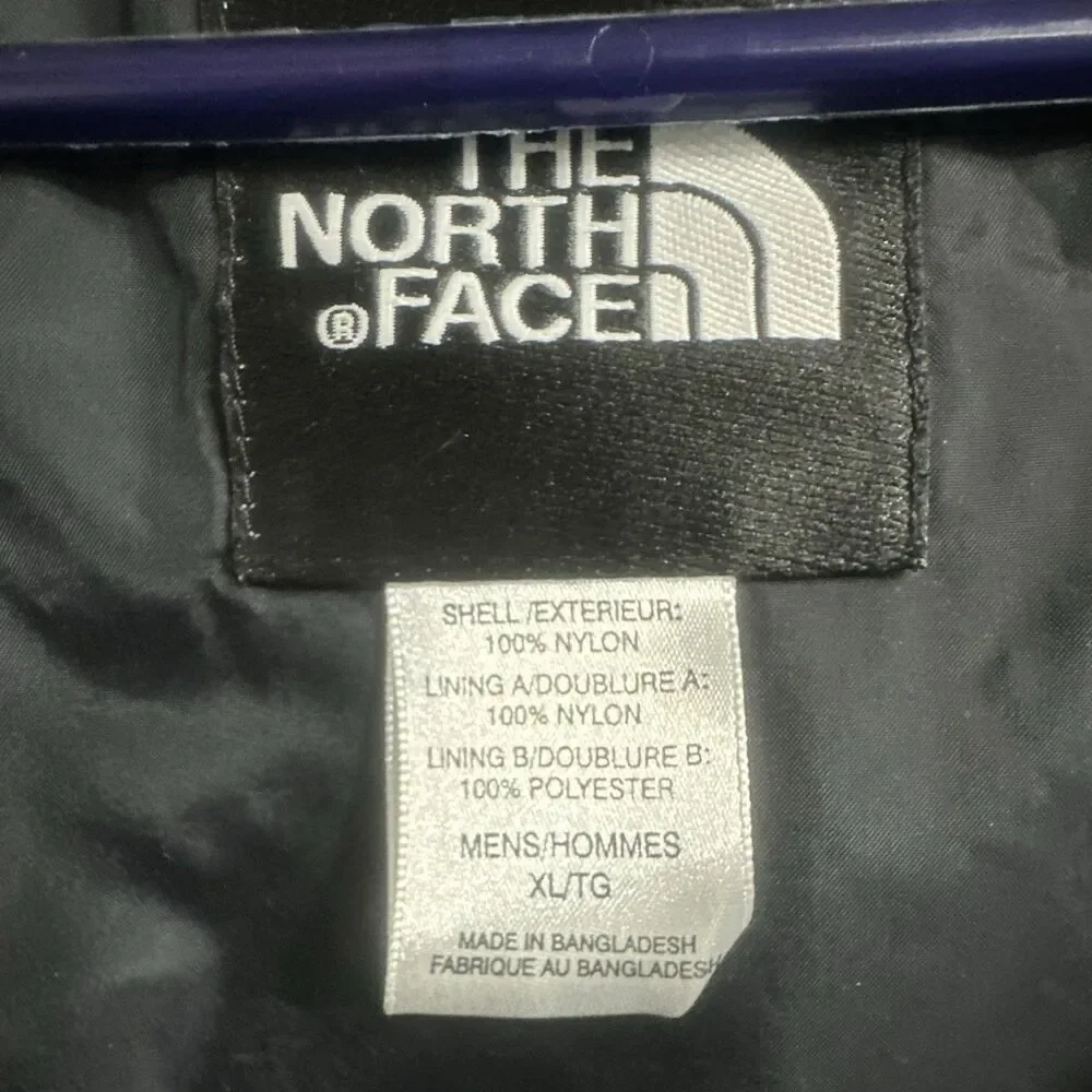 The North Face HyVent Hooded Rain Jacket Mens XL Blue Black Waterproof Coat
